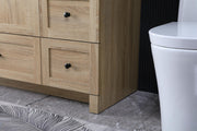 Mango Wood Bathroom Vanity - Soma Collection by by Elegant Lighting – Engineered Wood, Mango Wood, Model VF2842MW