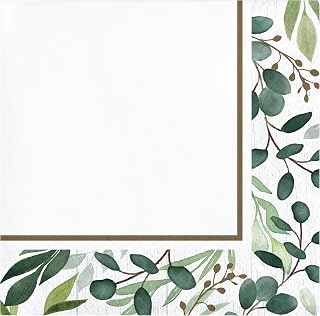 Creative Converting Eucalyptus Beverage Napkins, 16 ct