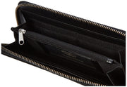 Women's Leather Rfid Zip Around Wallet Clutch With Wristlet Strap by Timberland – One Size, Leather, Black (Pebble), Model DW0101/08