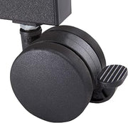 Safco Products 1210BL Carpet Casters with Alphabetter Desk, Black