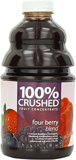 Dr. Smoothie 100% Crushed Fruit Smoothie, Four Berry, 46-Ounce Bottles (Pack of 2)