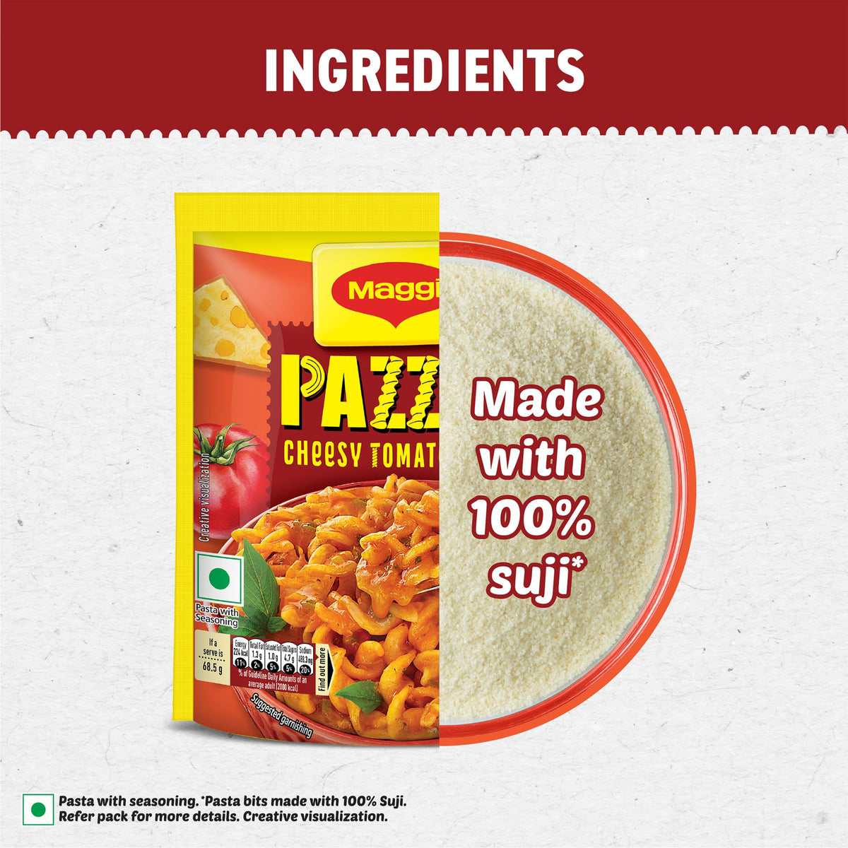 Nutri Licious Pazzta - Tomato Twist (64 g) by Maggi – 2.26 Ounce (Pack of 1), Model 8901058138245