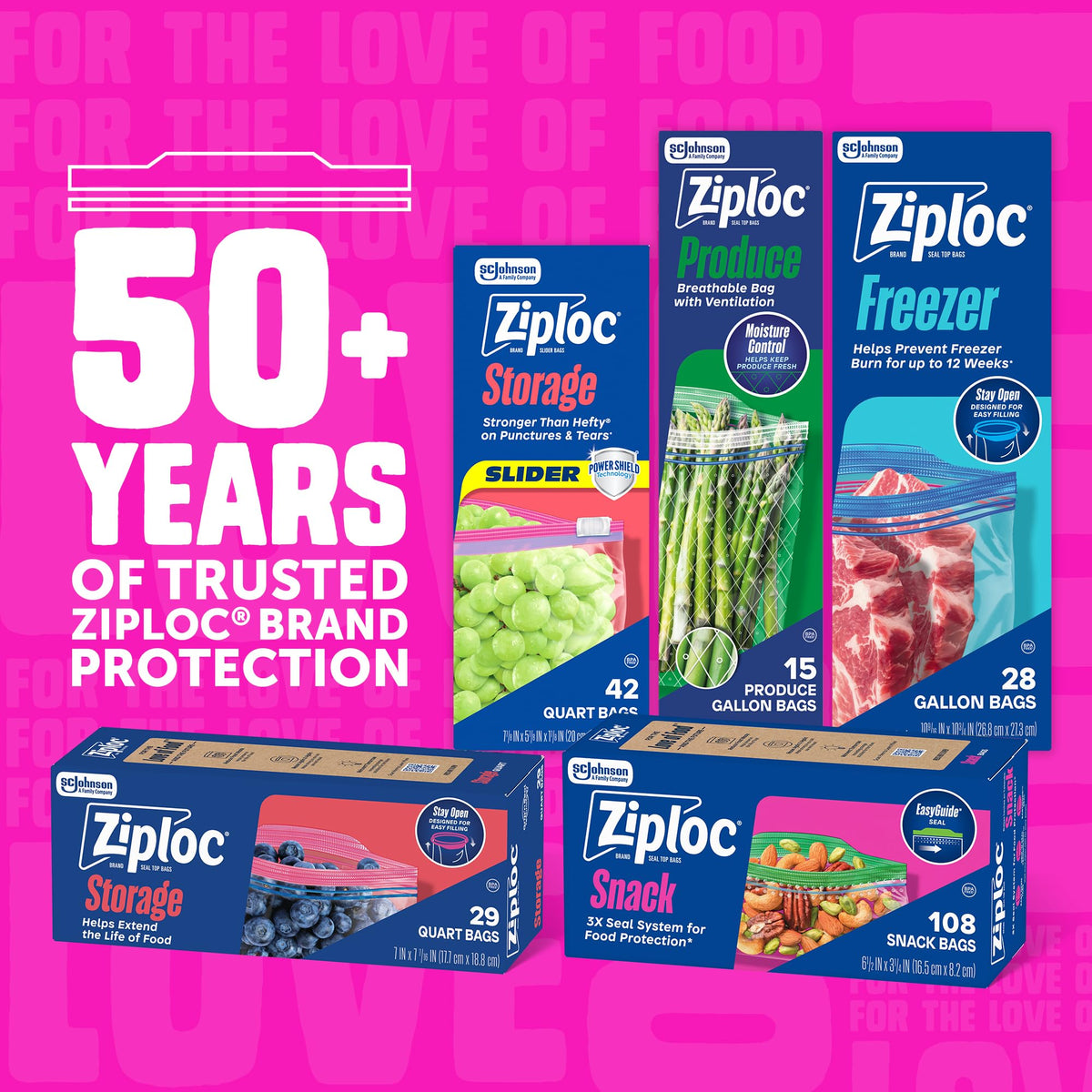Ziploc Gallon / 1.0 gallons / 1 Food Storage Bags
