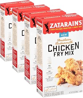 Zatarain's Southern Buttermilk Chicken Fry Mix, 9 oz (Pack of 4)