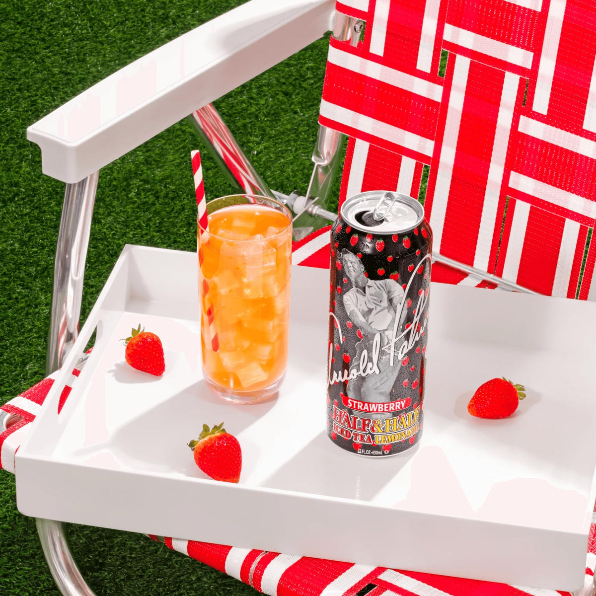 AriZona Arnold Palmer Strawberry / 22 Fl Oz (12 Pack) / 1 Iced Tea