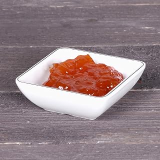 Elite Global Solutions SD75L-W Square Ramekin, 2 7/8" sq. x 1"h., Melamine, White w/Black Trim (Pack of 6)