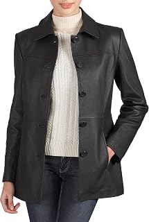 Women's Megan New Zealand Lambskin Leather Jacket Car Coat