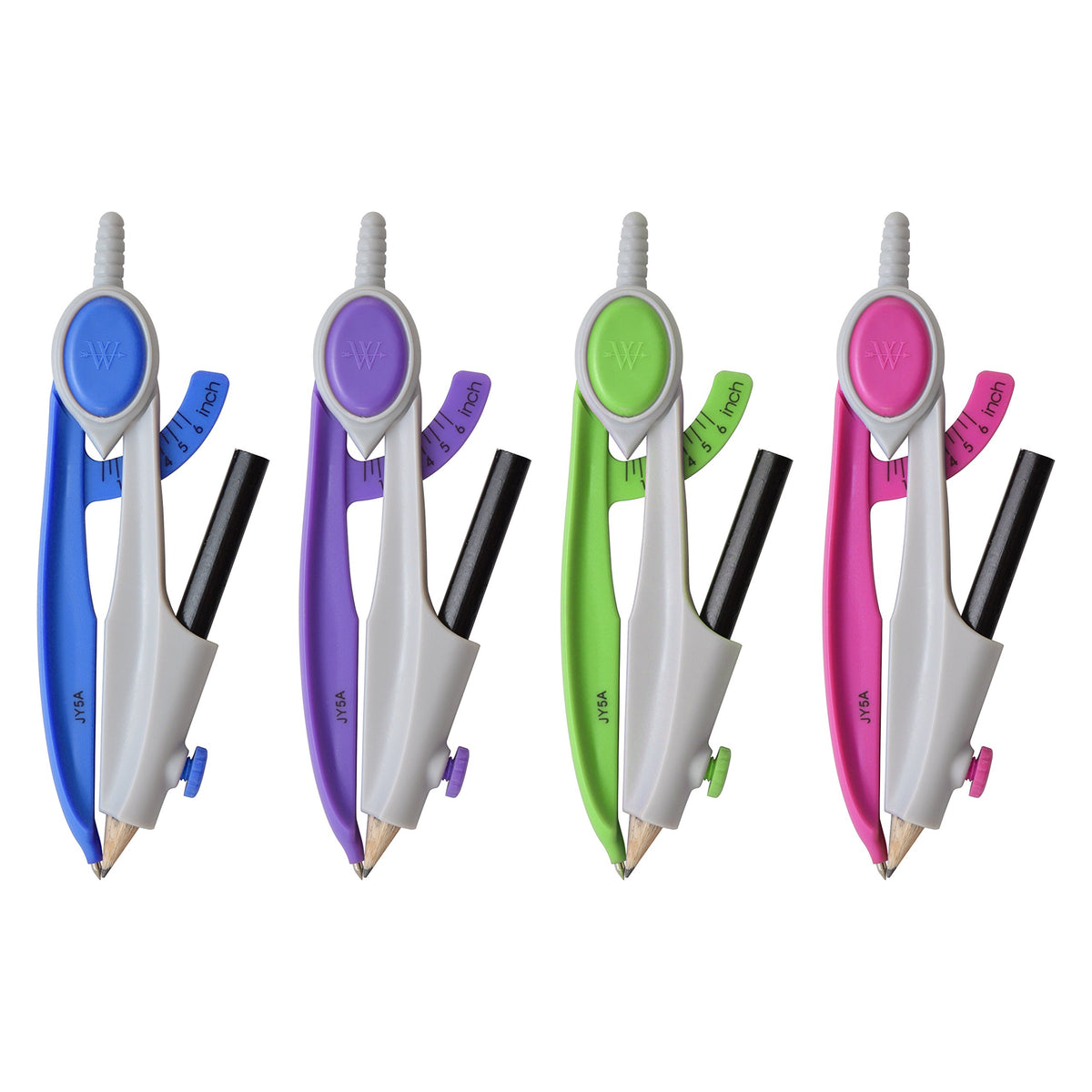 Safety Educational and Hobby Protractor () by Westcott – 1 Count (Pack of 1), Steel, Assorted Colors, Model 16290