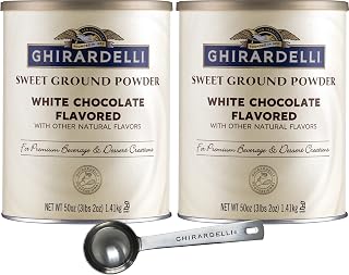 Ghirardelli Sweet Ground White Chocolate Powder, 3.12 lb (Pack of 2)