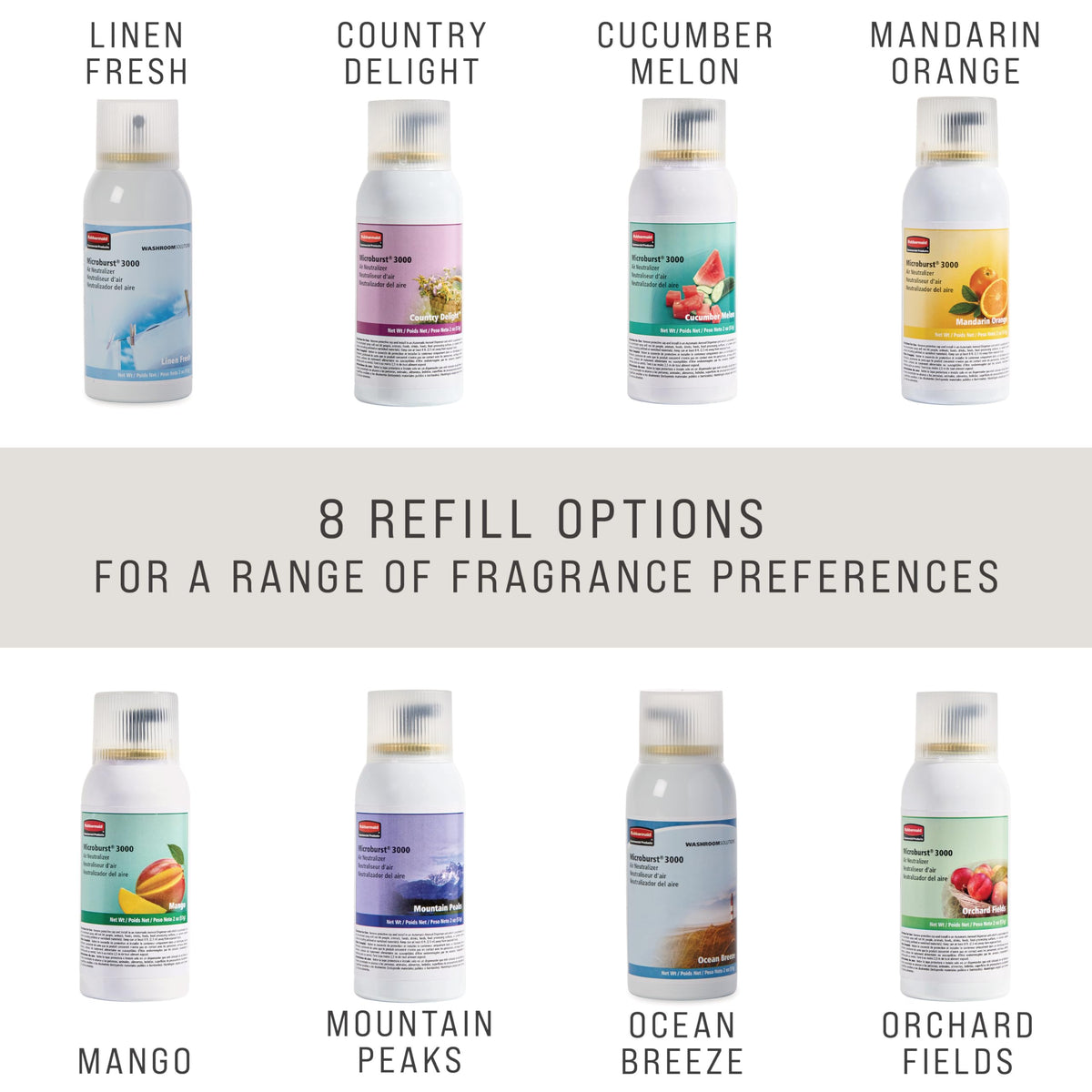 Rubbermaid Commercial Products Beige / 1 / Ocean Breeze Fragrant Room Sprays