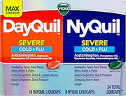Vicks DayQuil & Nyquil Severe Cold, Flu & Congestion Medicine, 24 Count