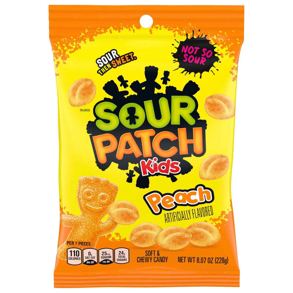 Peach Soft and Chewy Gummy Candy by Sour Patch Kids – 18.6 cm x 13.5 cm x 26.2 cm
