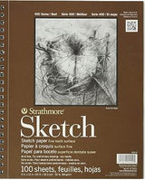 Strathmore ANST455-3X3 455-3 Drawing & Sketch Paper, 3 Pack, White
