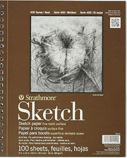 Strathmore ANST455-3X3 455-3 Drawing & Sketch Paper, 3 Pack, White