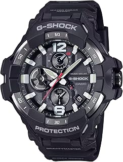 Casio G-Shock GRAVITYMASTER GRB300-1A | Pilot Watch | Tough Solar | Bluetooth® Flight Log | Dual Time | 200M Water Resistant