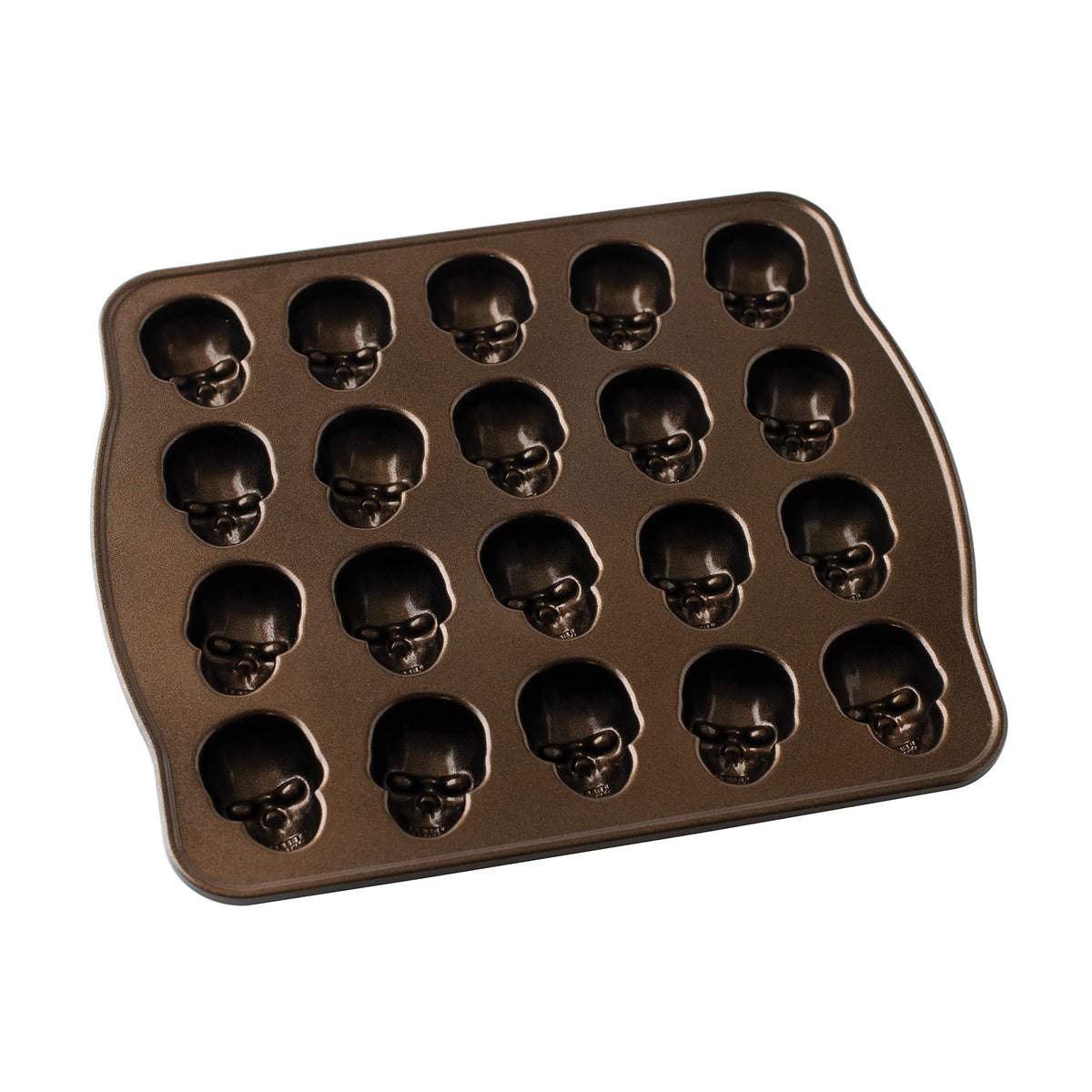 Skull Bite Cakelet by Nordic Ware – 2.5 Cup Capacity, 2.5 cups, Aluminum, Bronze, Model 94948