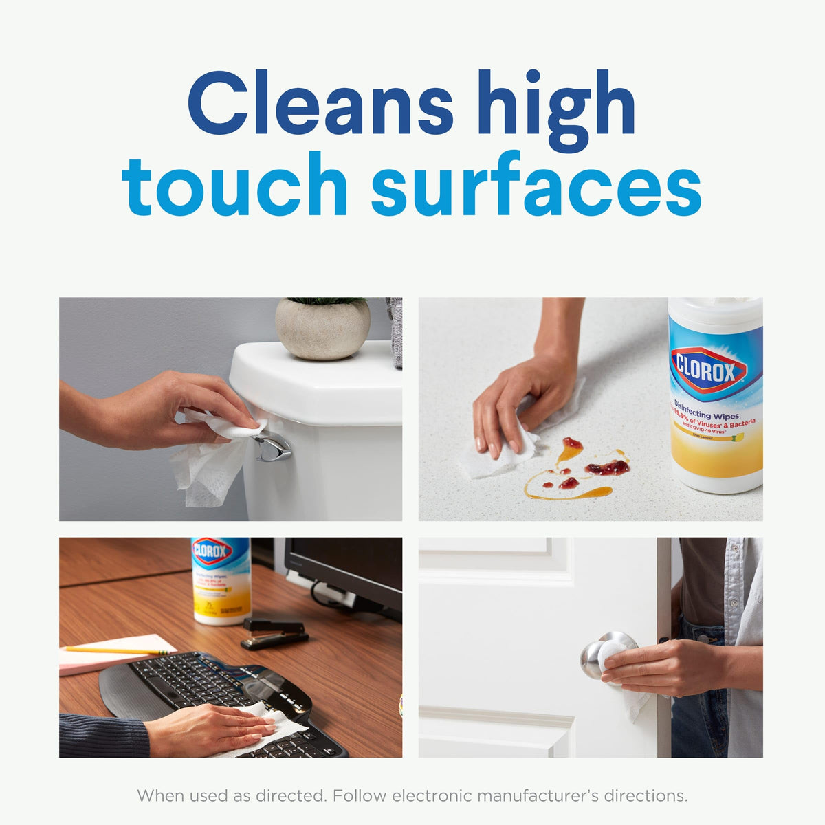 Disinfecting Wipe by Clorox – 35 Count (Pack of 15), stainless steel, Pack of 15, Model 30112