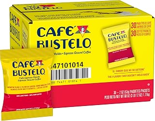 Cafe Bustelo Café Bustelo Coffee Espresso Style Ground Coffee, 30- 2 Ounce Fraction Packets, frac Packs