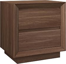 Henn&Hart 24" Nightstand Side Table, Medium Walnut