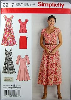 Simplicity 2917 Women's Dress & Tunic Sewing Pattern by Karen Z, Sizes 10-18