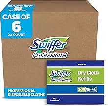 Swiffer Dry Cloth 10" Refill Pads for Swiffer Sweeper (32 count, 6 pack)