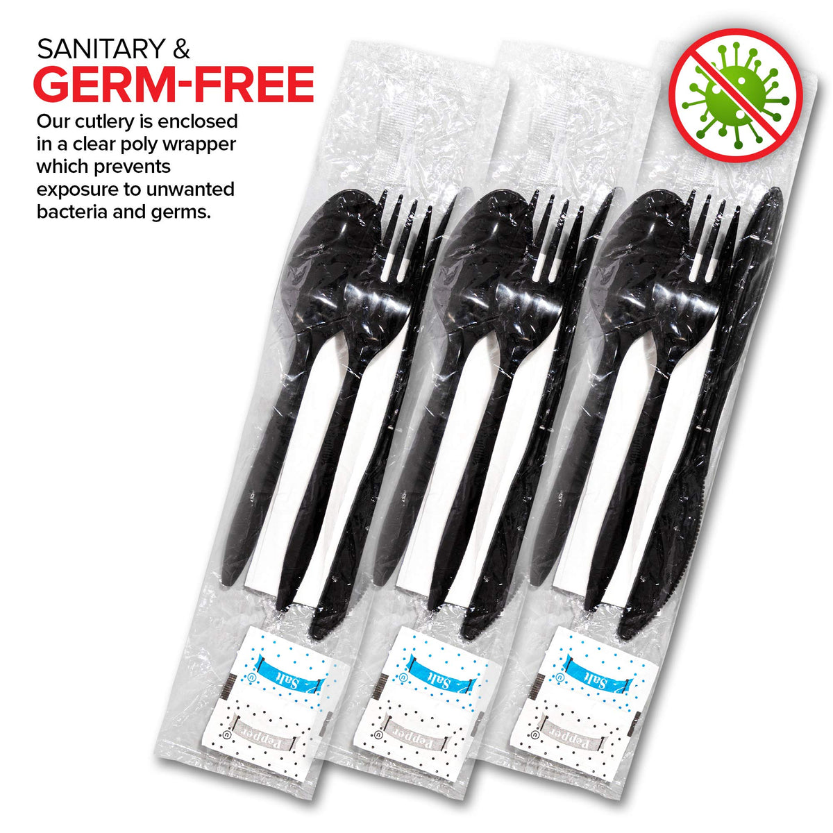 Stock Your Home Black / 1000 Pack / Casual Spoons