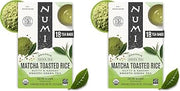 Numi Organic Matcha Toasted Rice Tea, 18 Green Tea Bags Micro-Plastic Free (Pack of 2)
