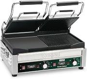 Waring Panini Press with Timer, 17" x 9.25" Cooking Surface & 120V