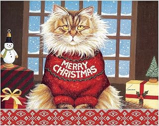 Lang, Squeaky's Christmas Boxed Christmas Cards (18 pack) w/Decorative Box by Lowell Herrero