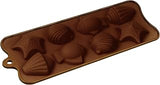 Fat Daddio's SCM-007 Silicone Candy Mold, 9" x 4.5", Brown