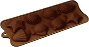Fat Daddio's SCM-007 Silicone Candy Mold, 9" x 4.5", Brown