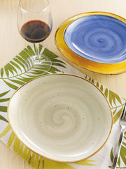 CAC China 8-1/4x7-3/4x1-1/4" / Desert Beige / Modern Dinner Plates