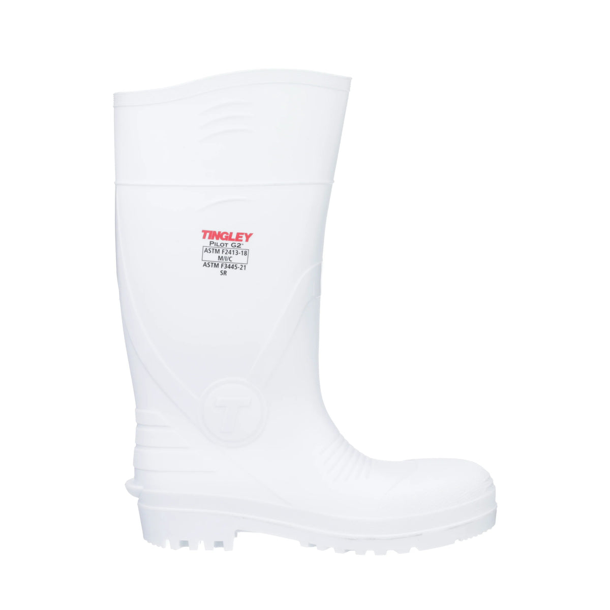 Tingley 31268 PVC Boot, White - 13