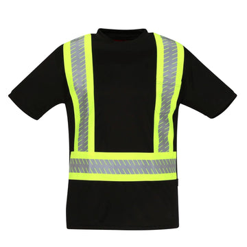 Tingley S74023C Polyester Safety Shirt, Black - 2XL
