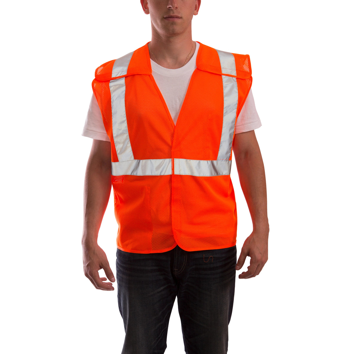 Tingley V70529 Safety Vest, Orange - M S