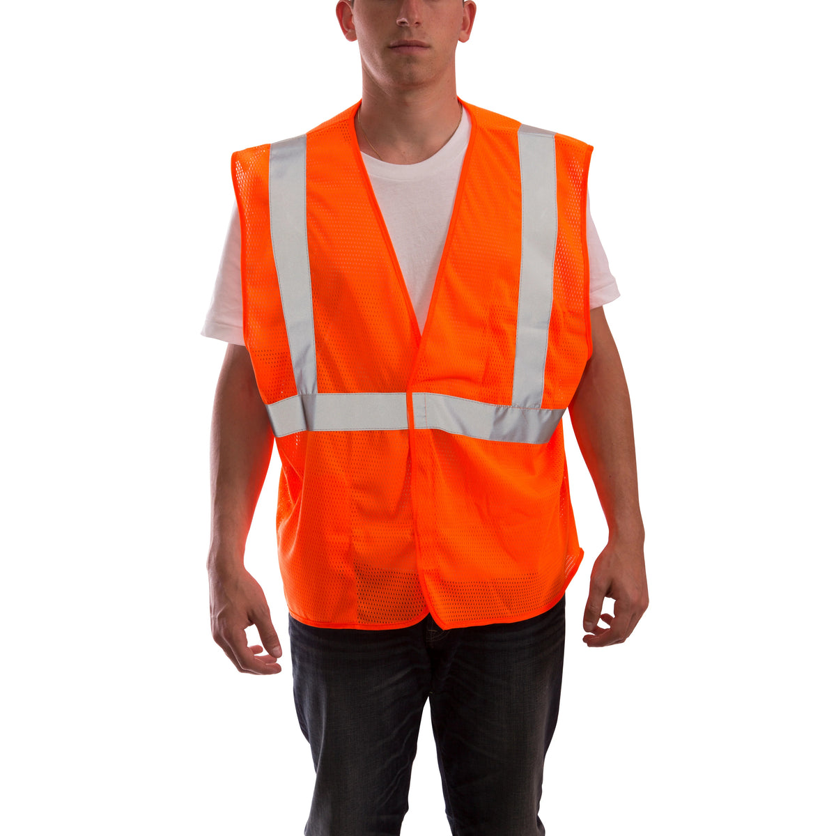 Tingley V70629 Safety Vest, Orange - 4XL 5XL
