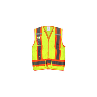 Tingley V71852C Polyester Reflective Safety Vest, Green - 2XL 3XL