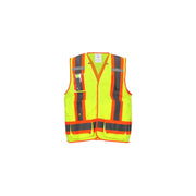 Tingley V71852C Polyester Reflective Safety Vest, Green - 4XL 5XL