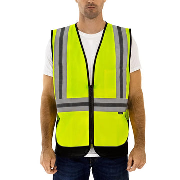 Tingley V73422C Reflective Safety Vest, Green - 2XL 3XL