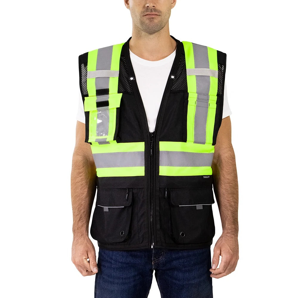 Tingley V73843C Reflective Safety Vest, Black - M S