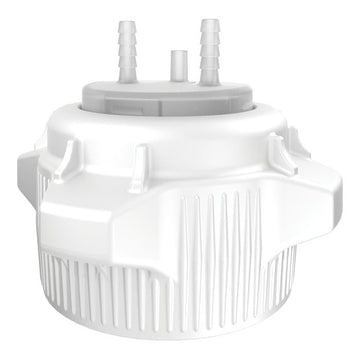 Justrite 12859 Polypropylene Carboy Cap, 5" Diameter, White - Default Title