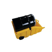 Eagle Manufacturing 1617Y HDPE Plastic Drum Dolly, 69" x 31 3/4", Yellow - photo 3