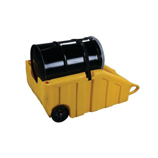 Eagle Manufacturing 1617Y HDPE Plastic Drum Dolly, 69" x 31 3/4", Yellow - Default Title