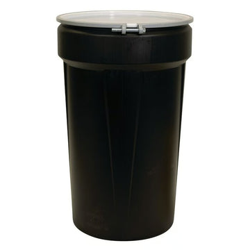 Eagle Manufacturing HDPE Plastic Drum, 55 gal. - Black