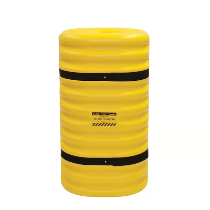 Eagle Manufacturing Polyethylene Column Protector, 24" Wide, Yellow - 6"