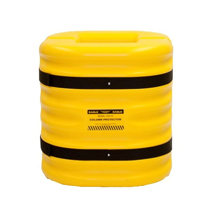 Eagle Manufacturing Polyethylene Column Protector, 24" Wide, Yellow - 10"