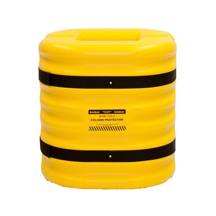 Eagle Manufacturing Polyethylene Column Protector, 24" Wide, Yellow - 12"