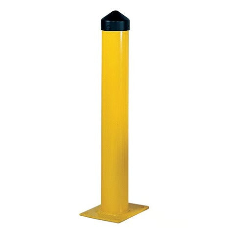 Eagle Manufacturing Steel Bollard Post, Yellow - 42" / 4 1/2"
