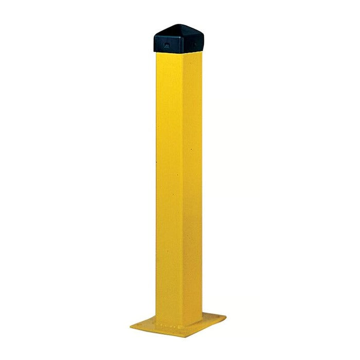 Eagle Manufacturing Steel Bollard Post, 5" Diameter, Yellow - 42"