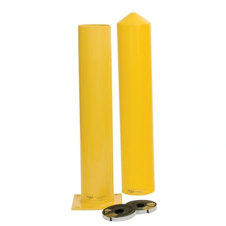 Eagle Manufacturing Steel Bollard Post, Yellow - 6" 36"